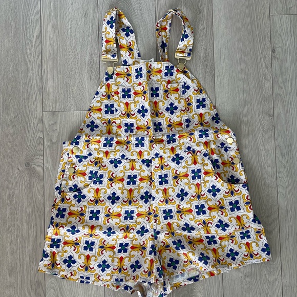 Weworewhat Linen Shortalls - Picture 4 of 6